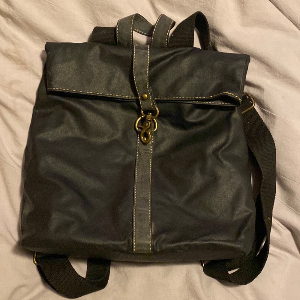 Black fashionable backpack